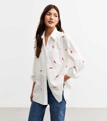 White Chilli Embroidered Shirt