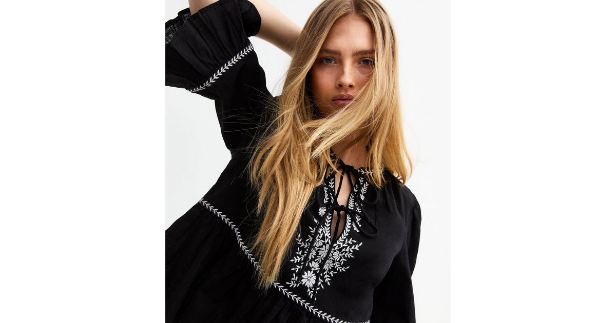 multicolor flow - Tie up Smock - Pure Cotton main image 0
