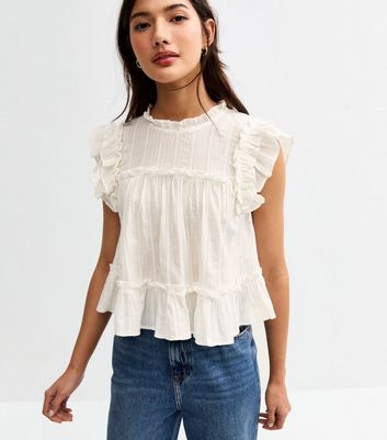 new look ruffle top