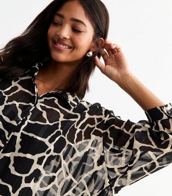 oversized chiffon shirt
