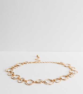 Gold Tone Ring Chain Belt