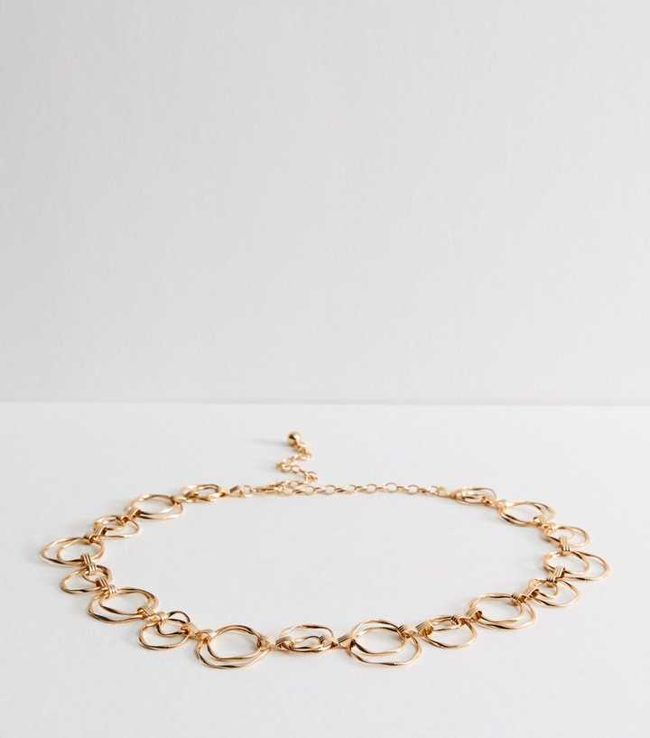 Gold Tone Ring Chain Belt