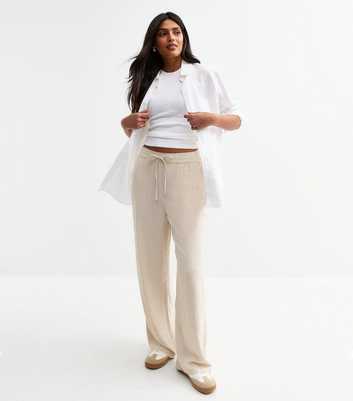 Stone Wide Leg Trousers