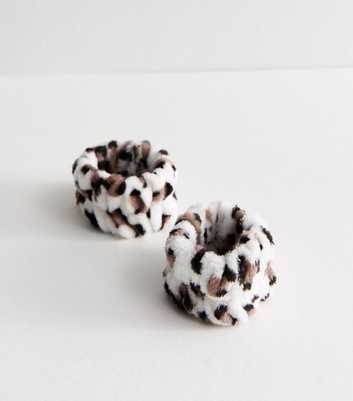 White Animal Print Cuffs