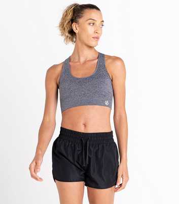 Dare 2b Grey Don't Sweat It Medium Impact Sports Bra