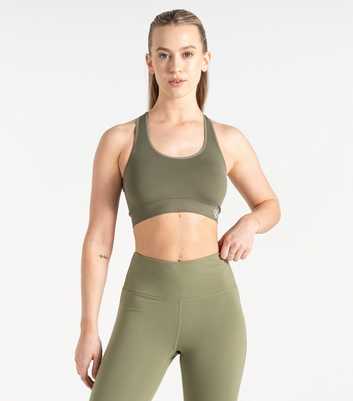 Dare 2b Green Don't Sweat It Medium Impact Sports Bra