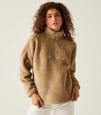 Regatta Beige Zeeke Quarter Zip Fleece