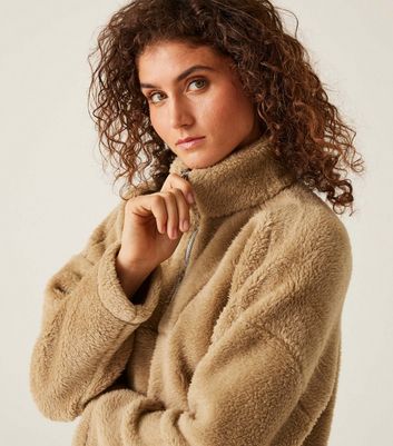 Regatta Beige Zeeke Quarter Zip Fleece