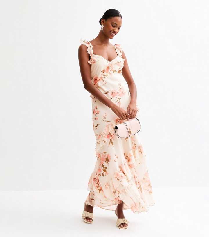 sachin and babi light blue dress Shylah Luxe Chiffon Floral Print Dress main image 0