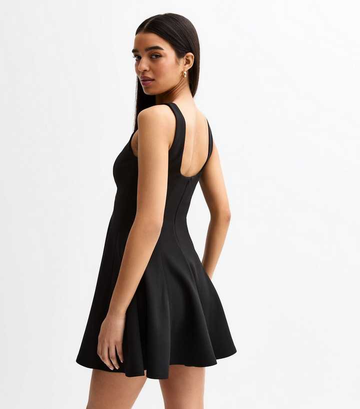 princess polly baby blue dress Women's The A&F Mara Squareneck Vest Mini Dress in Black | Size XL