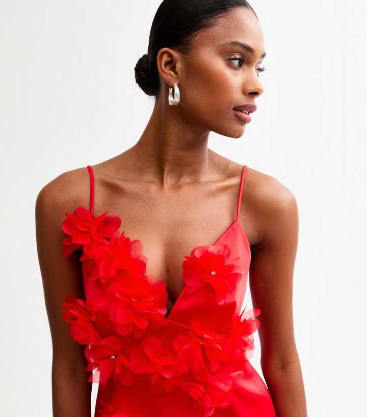new look red floral dress Buy Friends Like These Red Floral Textured Button Through V-Neck Mini Dress from Next USA