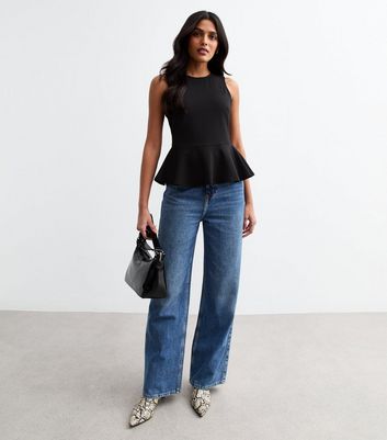 Korinthos Sleeveless Peplum(black／L) Korinthos Sleeveless Peplum – THE TOÉ