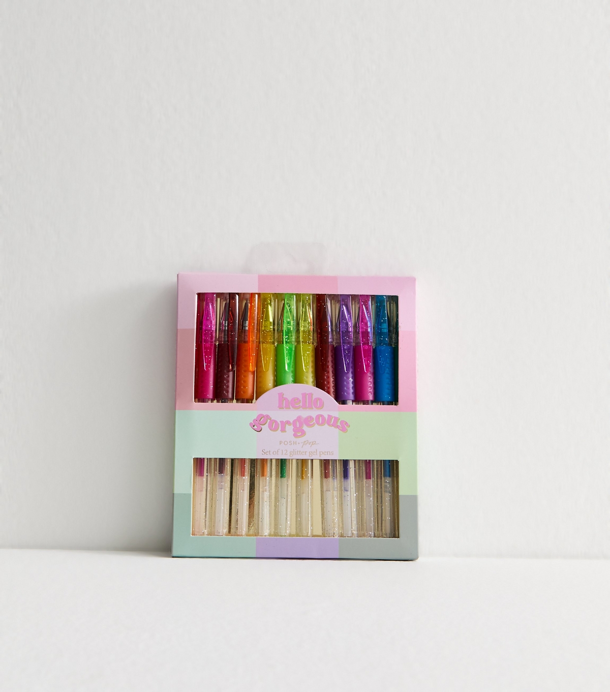 Multicoloured Hey Gorgeous 12 Gel Pens Set New Look