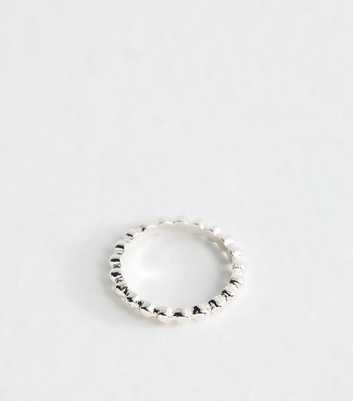 Silver Tone Bubble Ring