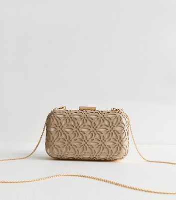 Mink Laser Cut Box Clutch