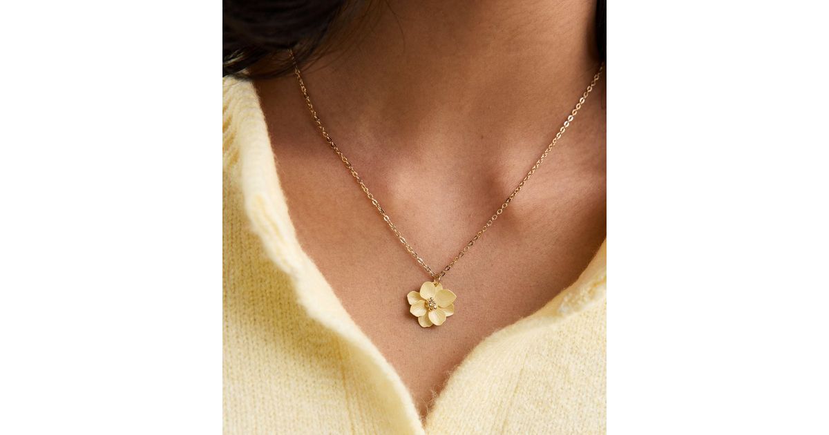 Flower Pendant Necklace - NEW Spring Colors