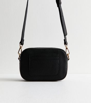 【SCENERITY】Leather mini cross bag Black Mini Grained Faux Leather Crossbody Bag | New Look