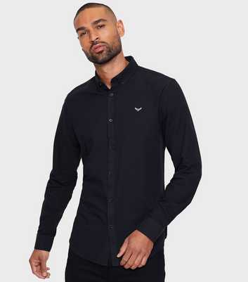 Threadbare Black Beacon Long Sleeved Shirt