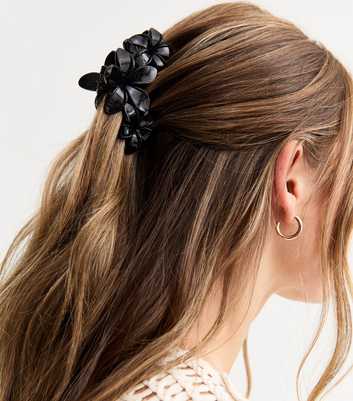 Black Floral Hair Clip