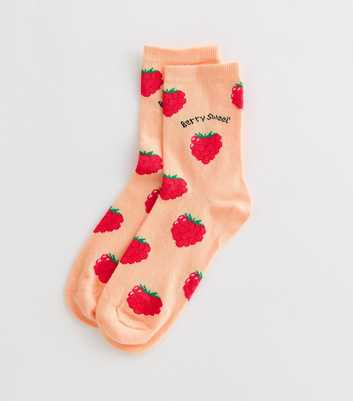 Orange Berry Sweet Raspberry Socks