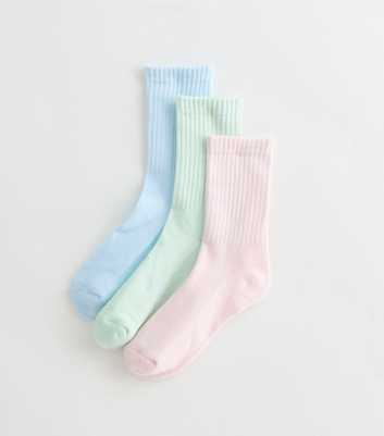 Pack of 3 Multicolour Tonal Tube Socks