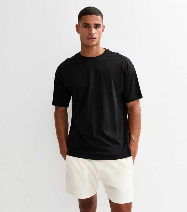 Off White Relaxed Panelled Heavyweight Jersey Shorts