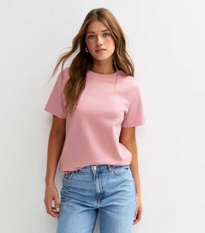 Premium Pink Heavyweight Cotton T-Shirt