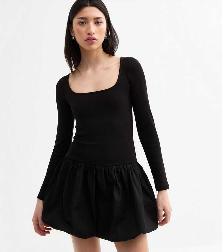 strapless open back dress Georgeanne Cotton Mini Bubble Skirt main image 1
