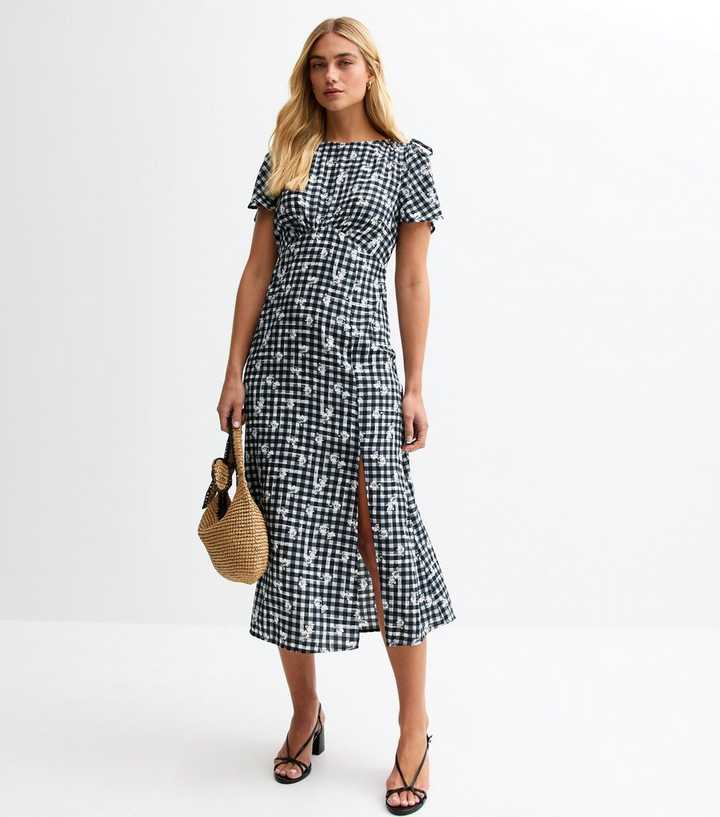 asymmetric midi dresses RACHEL Long Sleeve Asymmetric Midi Dress in Printed Charmeuse – Santorelli
