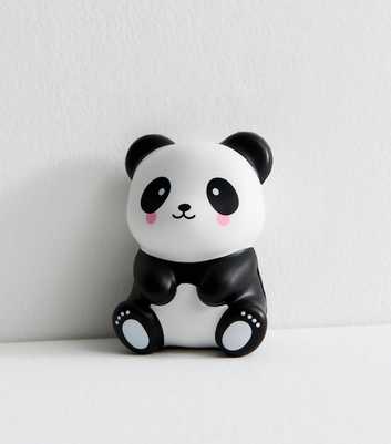 Black Foam Panda Shaped Stress Ball