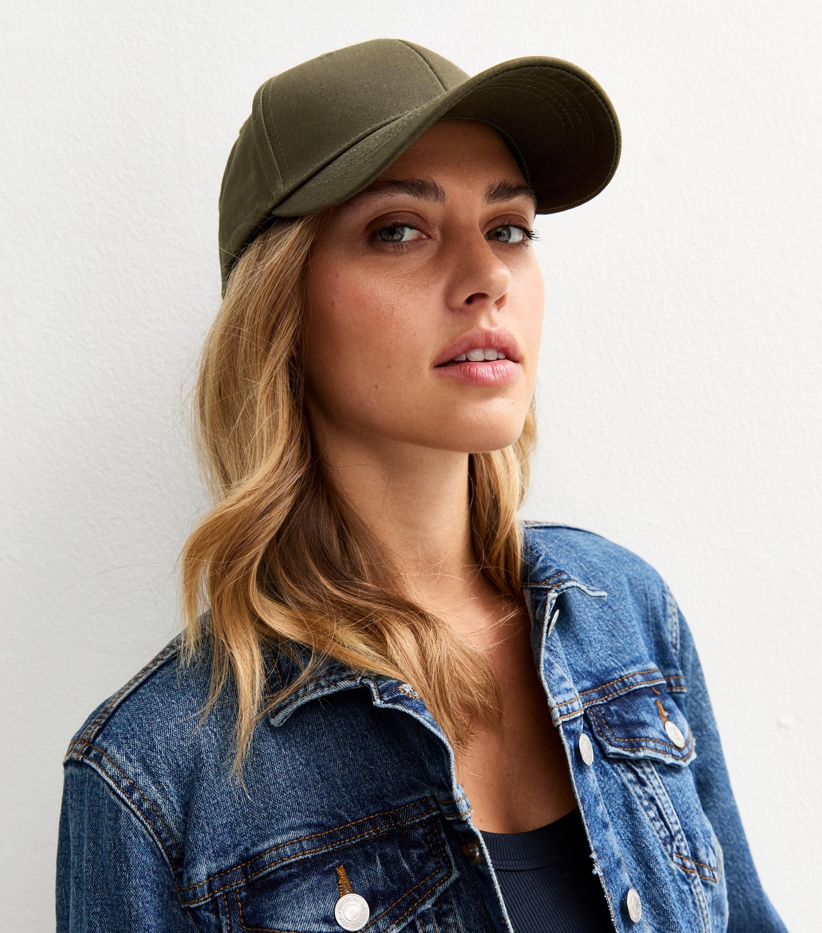 Dark Khaki Baseball Cap New Look