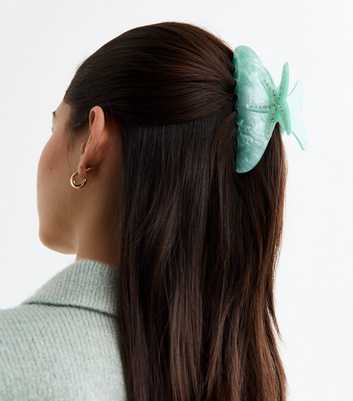 Turquoise Diamanté Starfish Hair Claw Clip