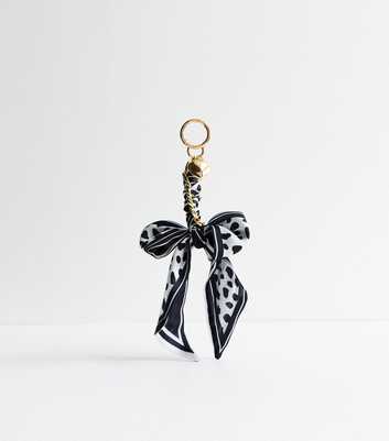 Gold Scarf Bow Bag Charm 