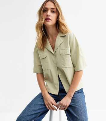 Light Green Oversized Boxy Fit Shirt