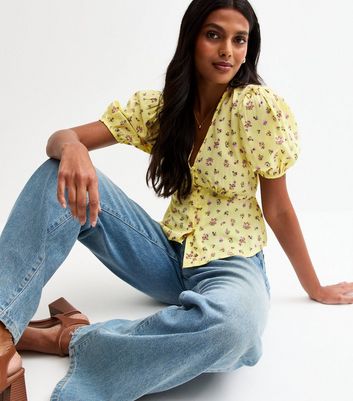 yellow milkmaid top