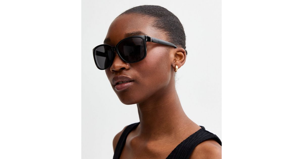 Black Oversized Sunglasses | New Look
