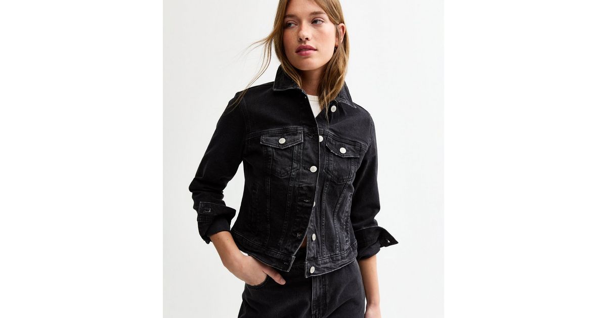 Zara Black Denim Zara Jeans Jacket Women's Western Wear Jean