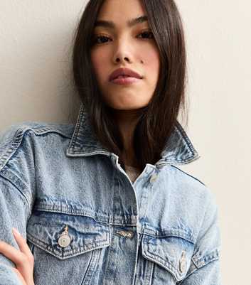Blue Oversized Denim Jacket