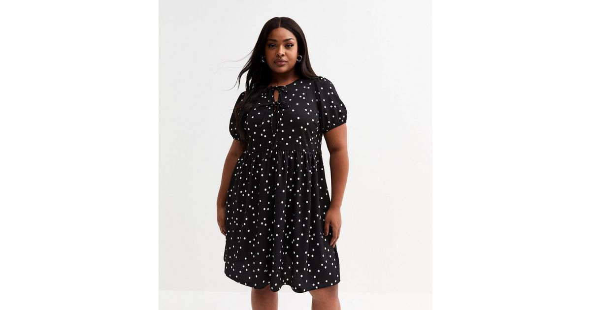 Sexy Polka Dot Halter Backless Tie Mini Dress
