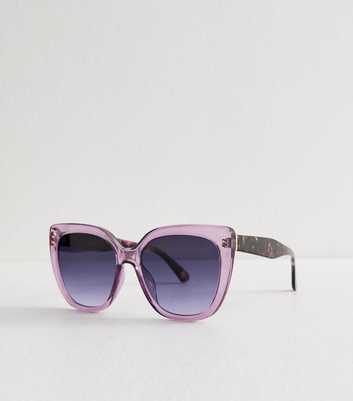 Lilac Round Sunglasses