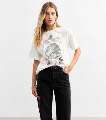 Off White Fleetwood Mac Printed T-Shirt