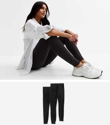 Pack of 2 Black Leggings