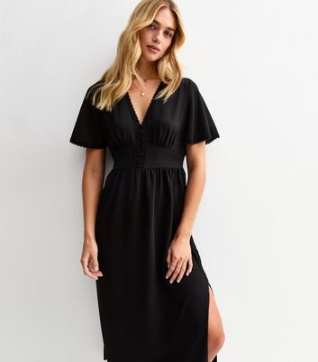 chinese dress ladies Long-sleeved V-neck Dress Spring And Autumn New Style Lace Splicing Dr –  Bohochic Store main image 1