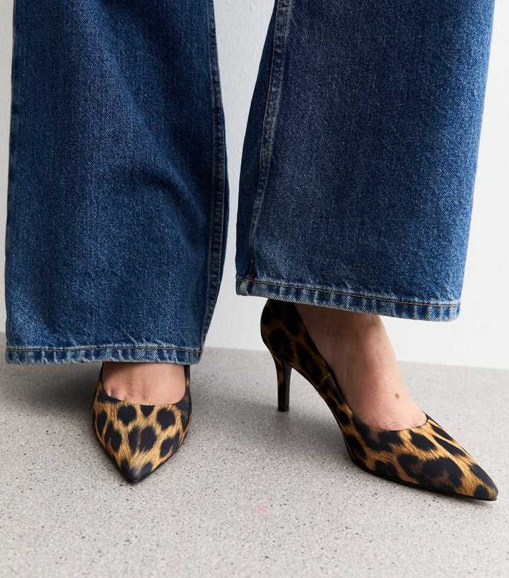 Ax Paris Green Dress Leopard Print Shoes Leopard Print Inch Heels