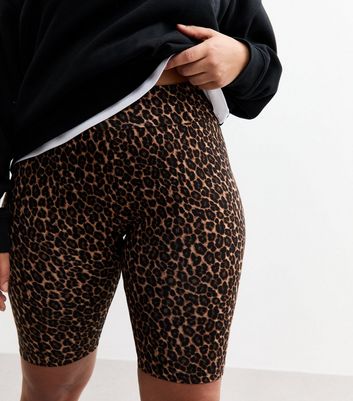 nike leopard print cycling shorts