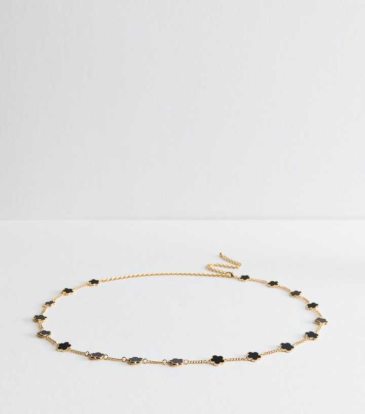 Gold Floral Chain Belt | New Look