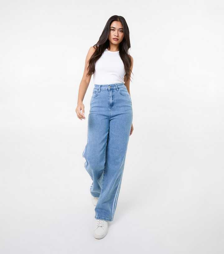 Pink Vanilla Blue Side Stripe Jeans