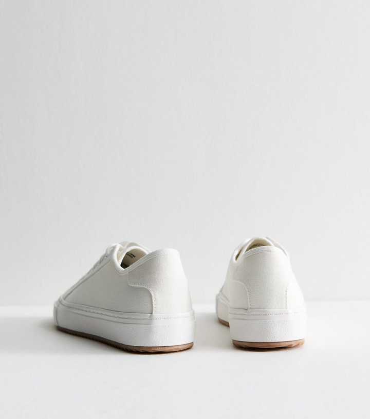 Leather Trainers Next Canvas Trainers White Canvas Lace Up Trainers