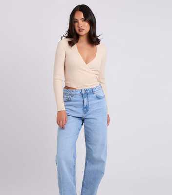 Urban Bliss Cream Cropped Wrap Cardigan