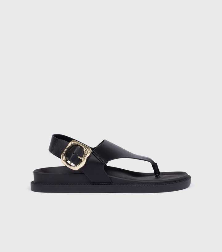 London Rebel Thong Strap Sandals